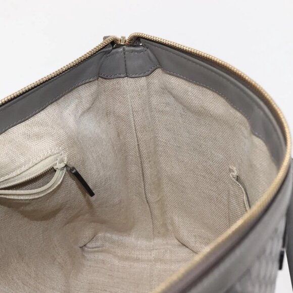 GUCCI Micro GG Guccissima Bag Leather Outlet Light gray 449656 Auth 146581 - Picture 13 of 16